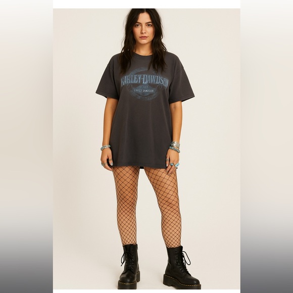 VINTAGE WELL WORN HD VOIGT HARLEY DAVIDSON ALBERTA CANADA COTTON T-SHIRT UNISEX - Picture 11 of 11